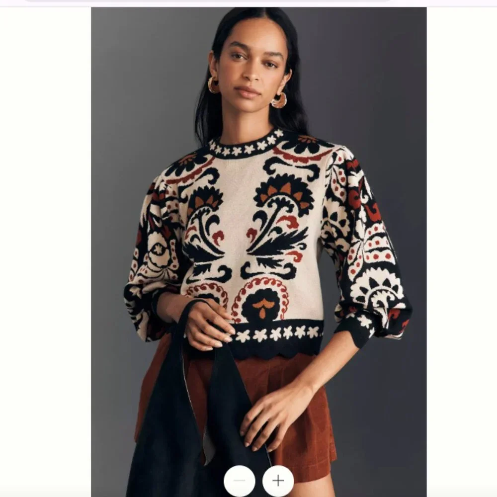 Farm Rio at Anthropologie Sweater - Picture 1 of 7